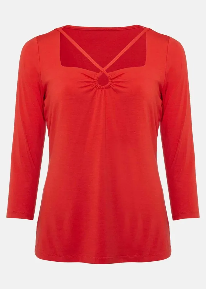 Phase Eight Leyla CutOut Top Red Women Tops and TShirts