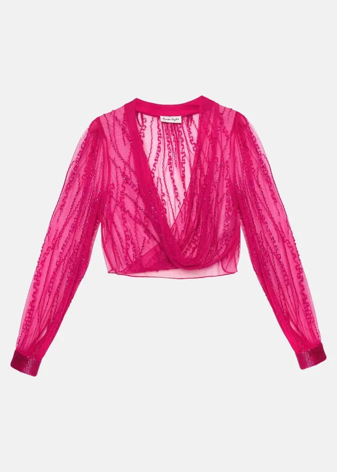 Phase Eight Lila Beaded Cover Up Fuchsia Women Jackets