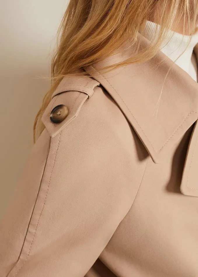 Phase Eight Lola Camel Cropped Trench Jacket Camel Women Jackets