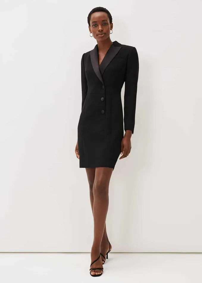 Phase Eight Lolicia Tuxedo Dress Black Women Dresses