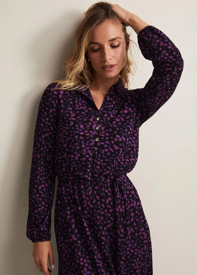 Phase Eight Loretta Floral Midi Dress Blackmulti Women Dresses