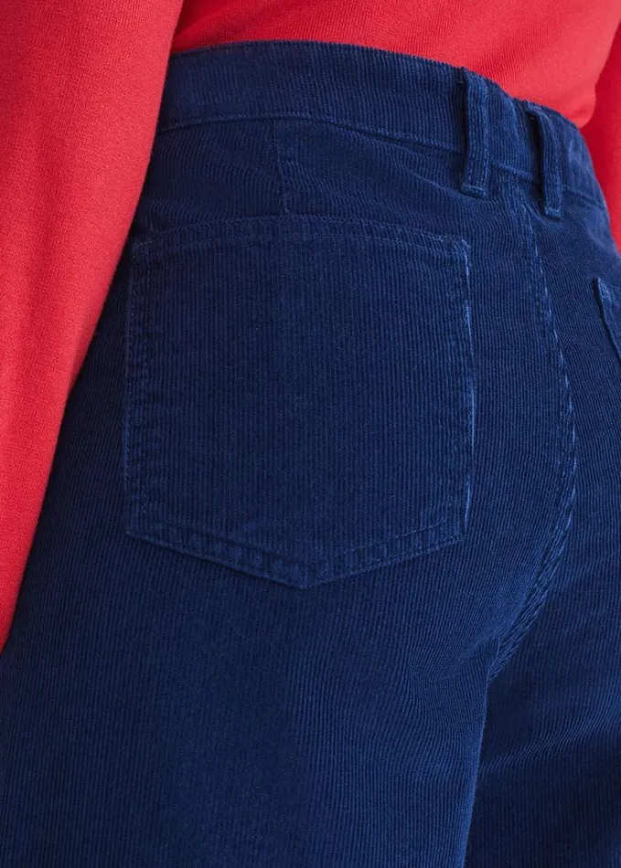 Phase Eight Magsie Corduroy Wide Leg Jeans Blue Women Trousers