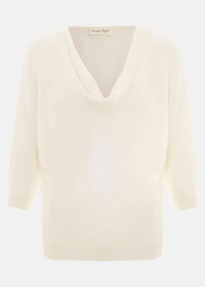 Phase Eight Malti Metallic Knit Ivory Women Knitwear