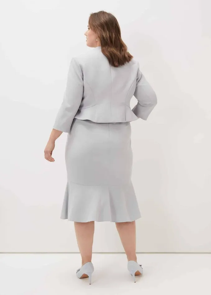 Phase Eight Mariposa Peplum Jacket Mineral Women Jackets
