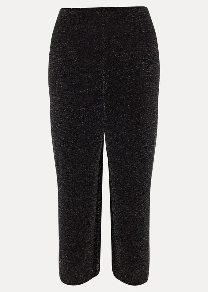 Phase Eight Mell Shimmer Lurex CoOrd Trousers Blacksilver Women Trousers