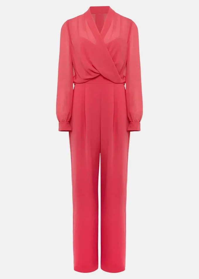 Phase Eight Mindy Wide Leg Jumpsuit Raspberry Women Dresses
