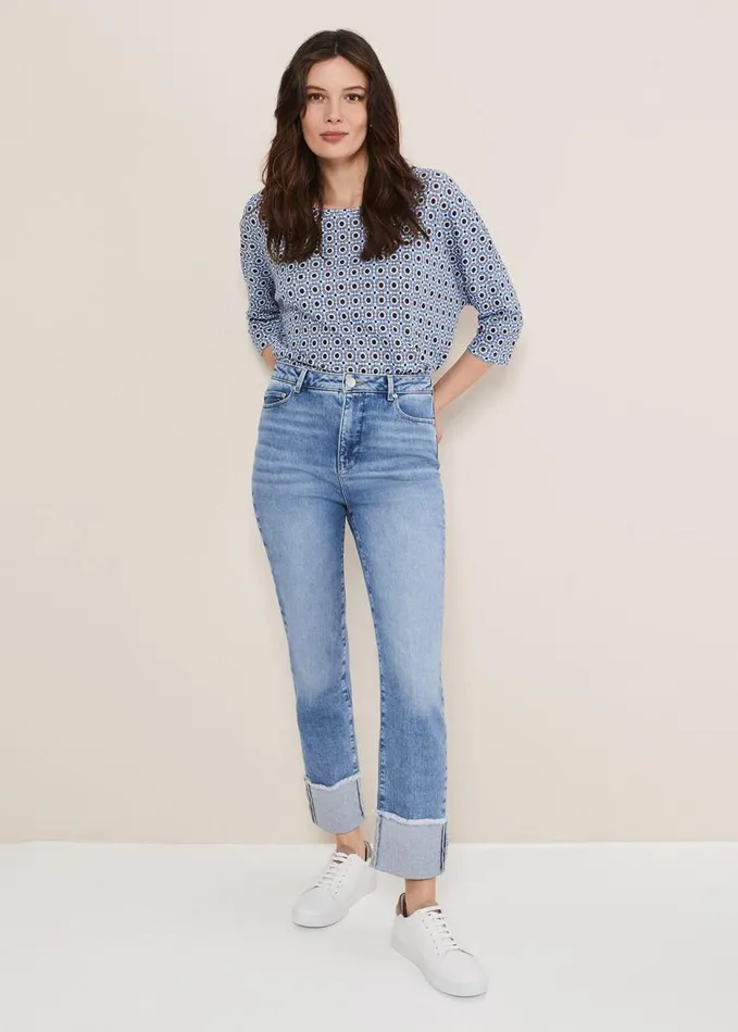 Phase Eight Mirabel Straight Leg Jeans Mid Blue Women Trousers