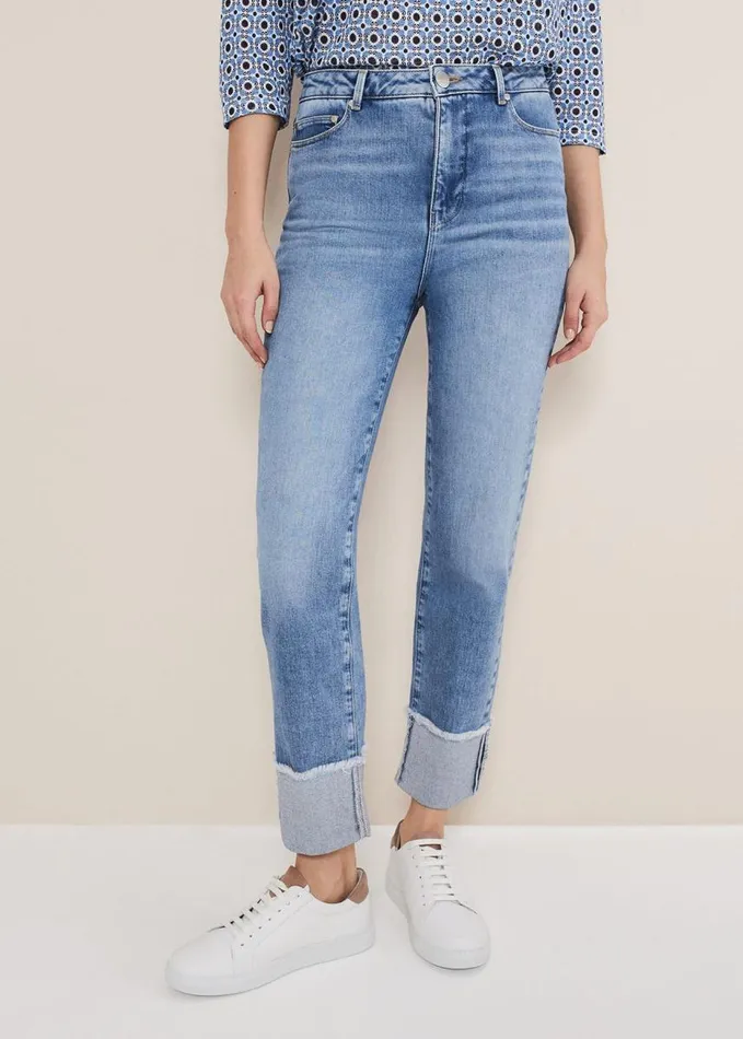 Phase Eight Mirabel Straight Leg Jeans Mid Blue Women Trousers