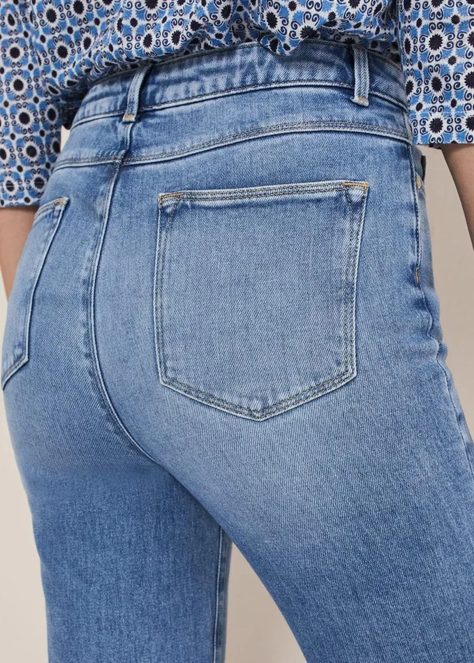 Phase Eight Mirabel Straight Leg Jeans Mid Blue Women Trousers