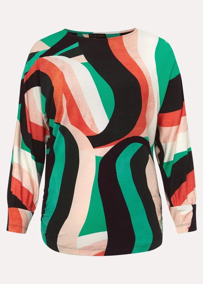 Phase Eight Nathalie Swirl Print Top Multicoloured Women Tops and TShirts