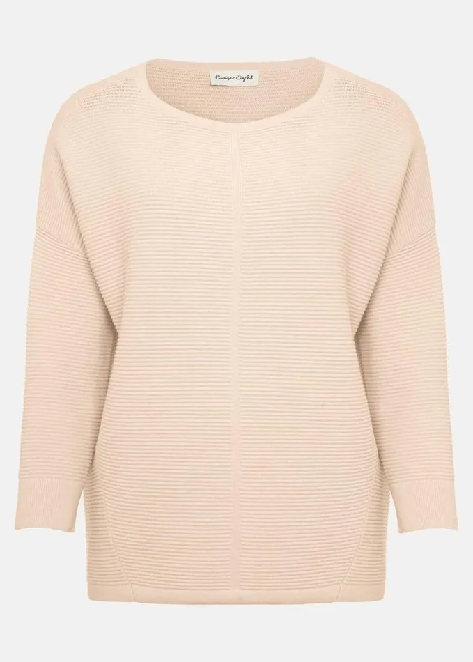 Phase Eight Nellie Ripple Jumper Apricot Women Knitwear