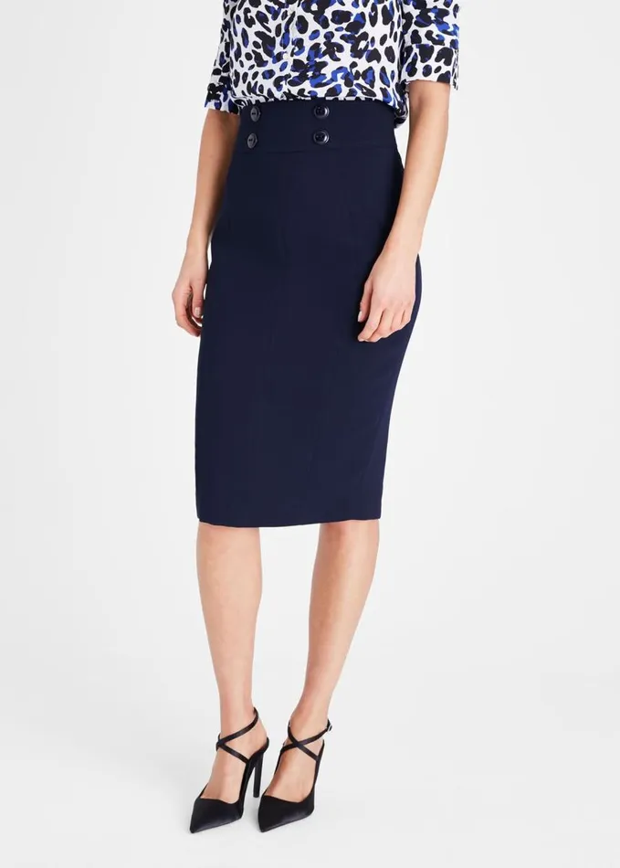 Phase Eight Nina City Suit Skirt Navy Women Skirts