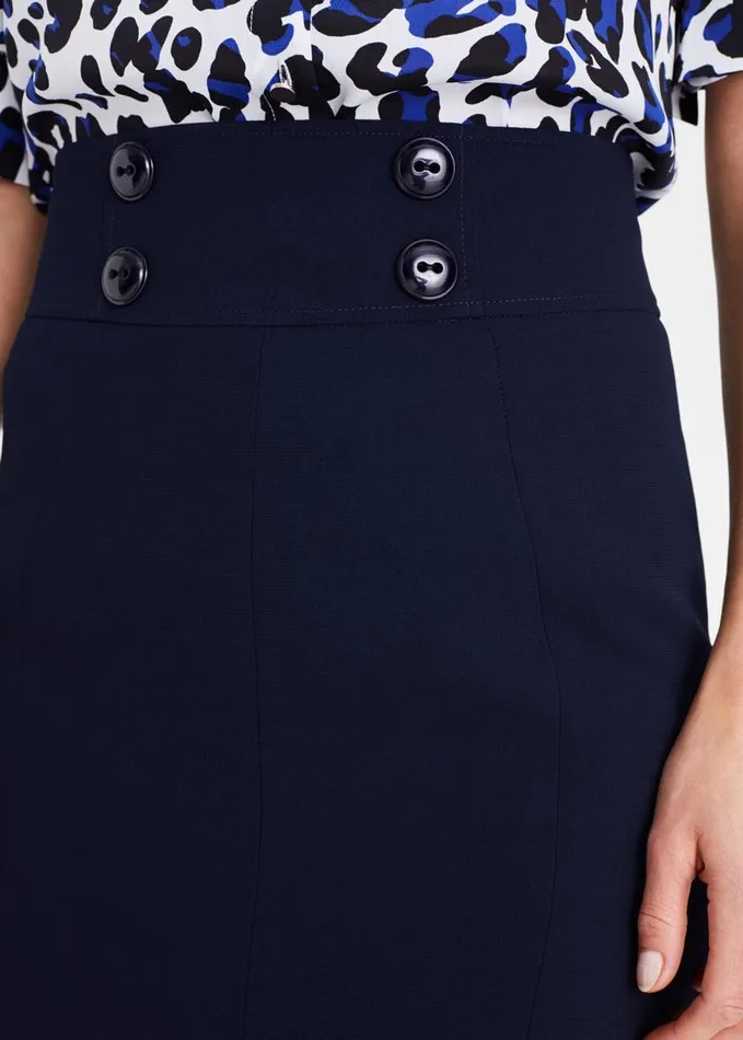 Phase Eight Nina City Suit Skirt Navy Women Skirts