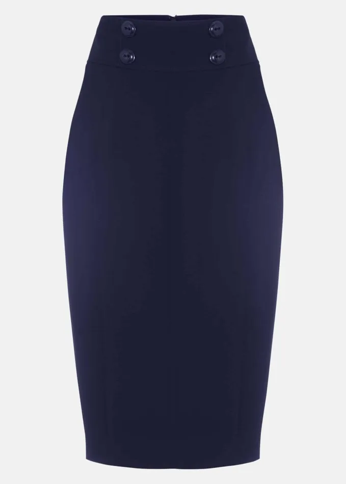 Phase Eight Nina City Suit Skirt Navy Women Skirts