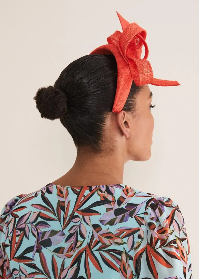 Phase Eight Orange Bow Headband Vermillion Women Fascinators and Hats