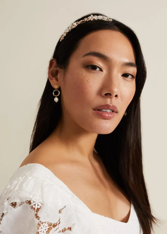 Phase Eight Pearl Headband Gold Women Headbands