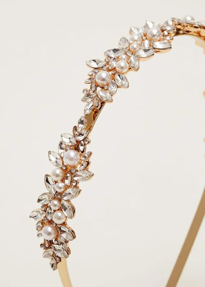 Phase Eight Pearl Headband Gold Women Headbands