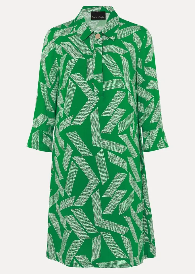 Phase Eight Penele Abstract Mini Dress Green Women Dresses