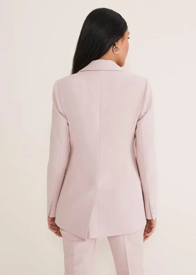Phase Eight Petite Eira Fitted Blazer Soft Pink Women Jackets