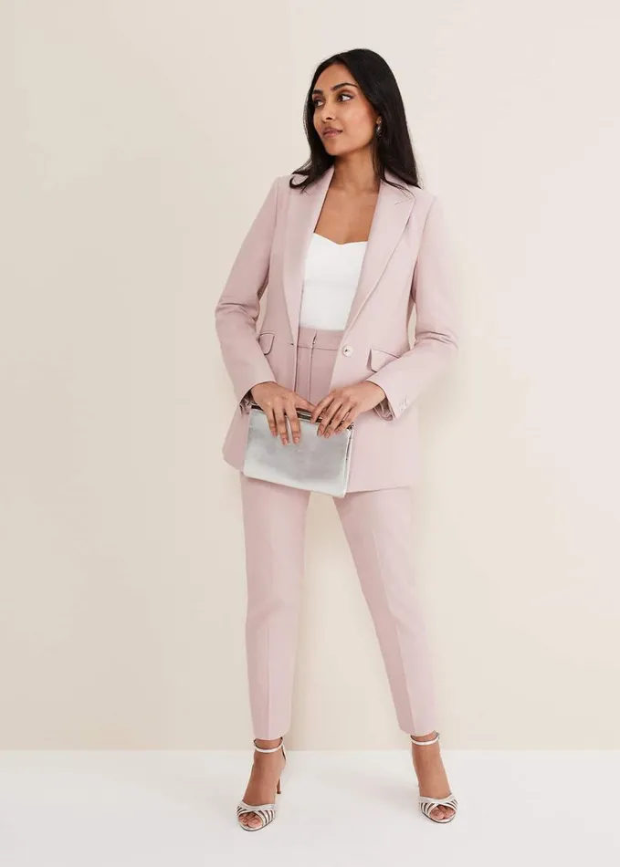 Phase Eight Petite Eira Fitted Blazer Soft Pink Women Jackets