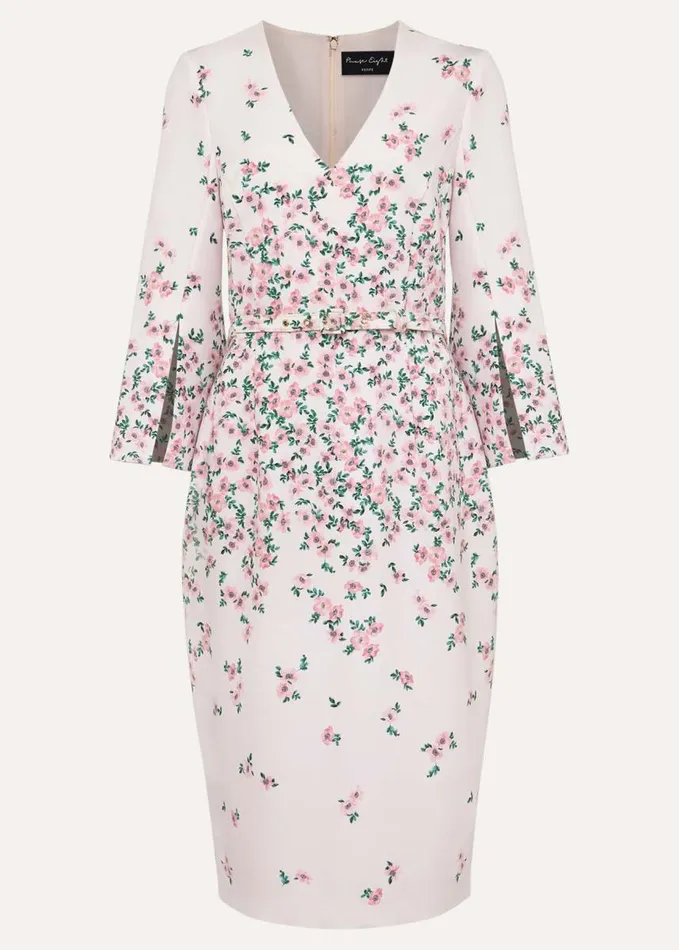 Phase Eight Petite Giovanna Floral Belted Dress Multicoloured Women Dresses