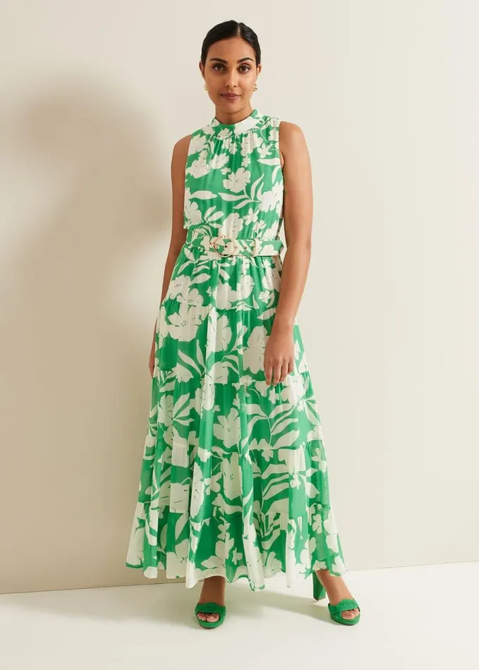 Phase Eight Petite Kara Print Maxi Dress Multicoloured Women Dresses