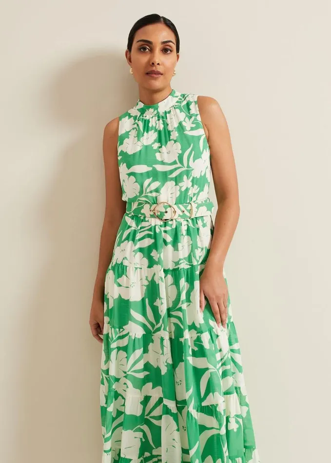 Phase Eight Petite Kara Print Maxi Dress Multicoloured Women Dresses