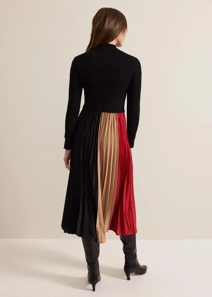 Phase Eight Petite Kiera Colourblock Midi Dress Multicoloured Women Dresses