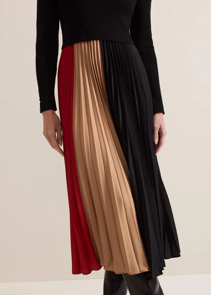 Phase Eight Petite Kiera Colourblock Midi Dress Multicoloured Women Dresses
