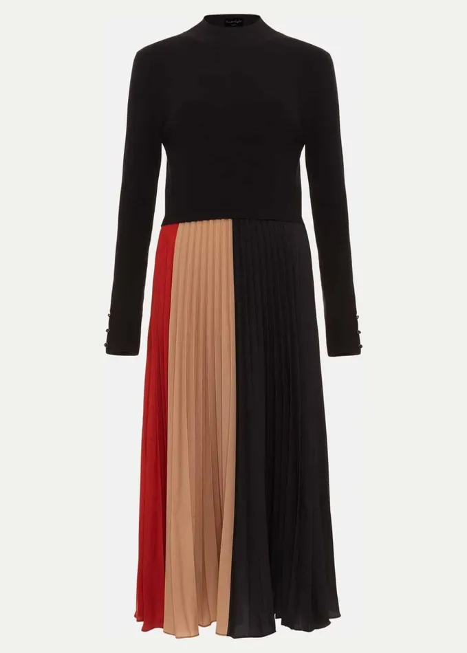 Phase Eight Petite Kiera Colourblock Midi Dress Multicoloured Women Dresses
