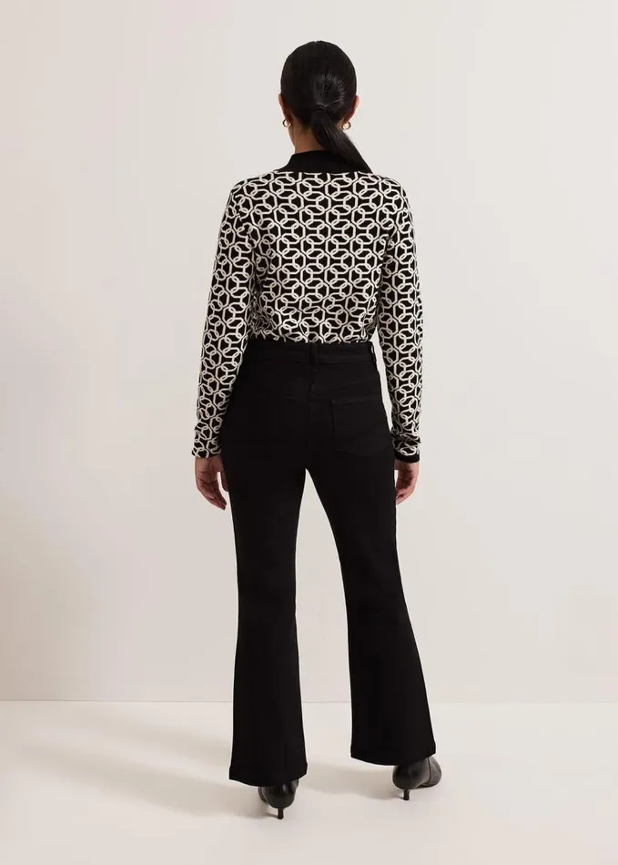 Phase Eight Petite Olivia Bootcut Jean Black Women Jeans