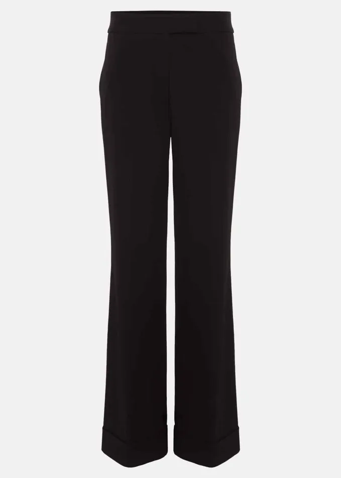 Phase Eight Petite Trixie Turn Up Hem Trouser Black Women Trousers