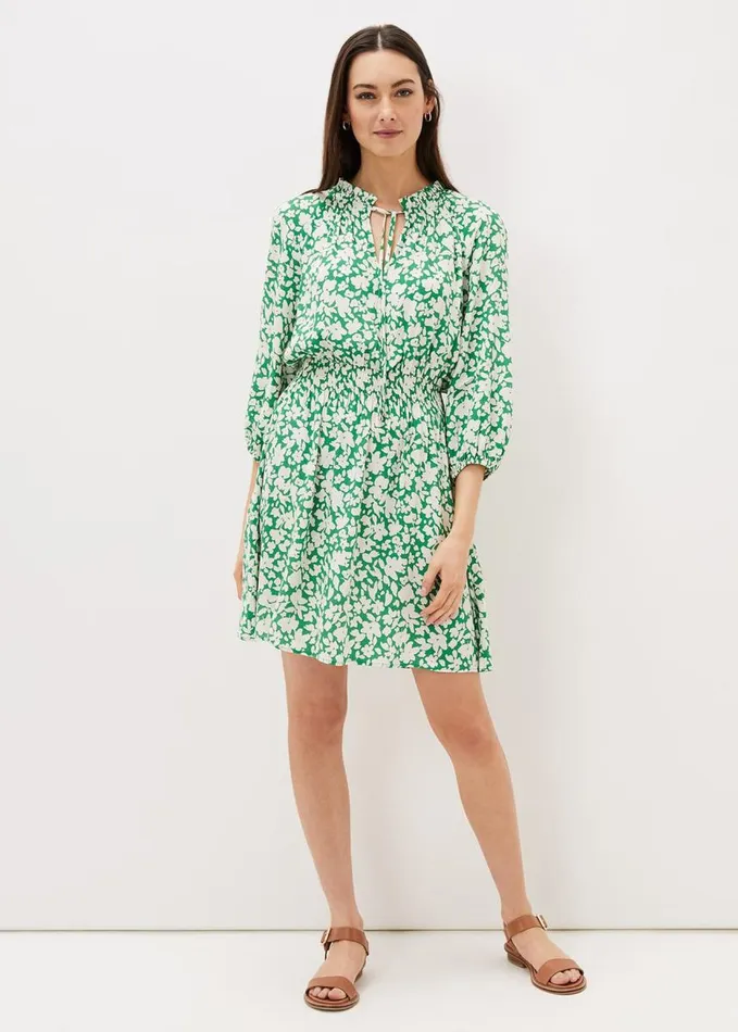 Phase Eight Phillipa Swing Dress Greenivory Women Dresses