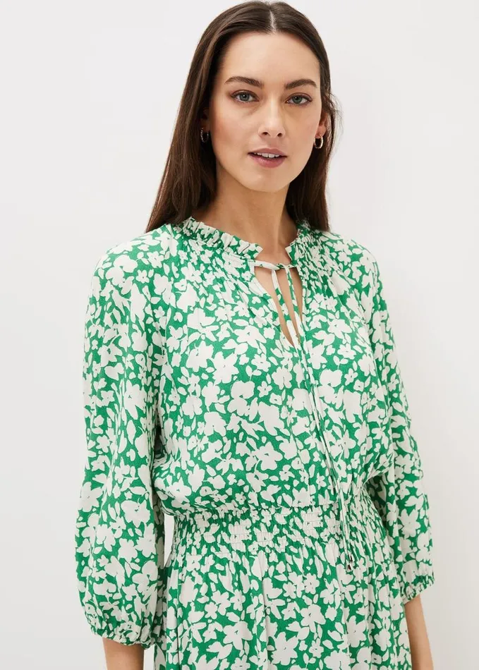Phase Eight Phillipa Swing Dress Greenivory Women Dresses