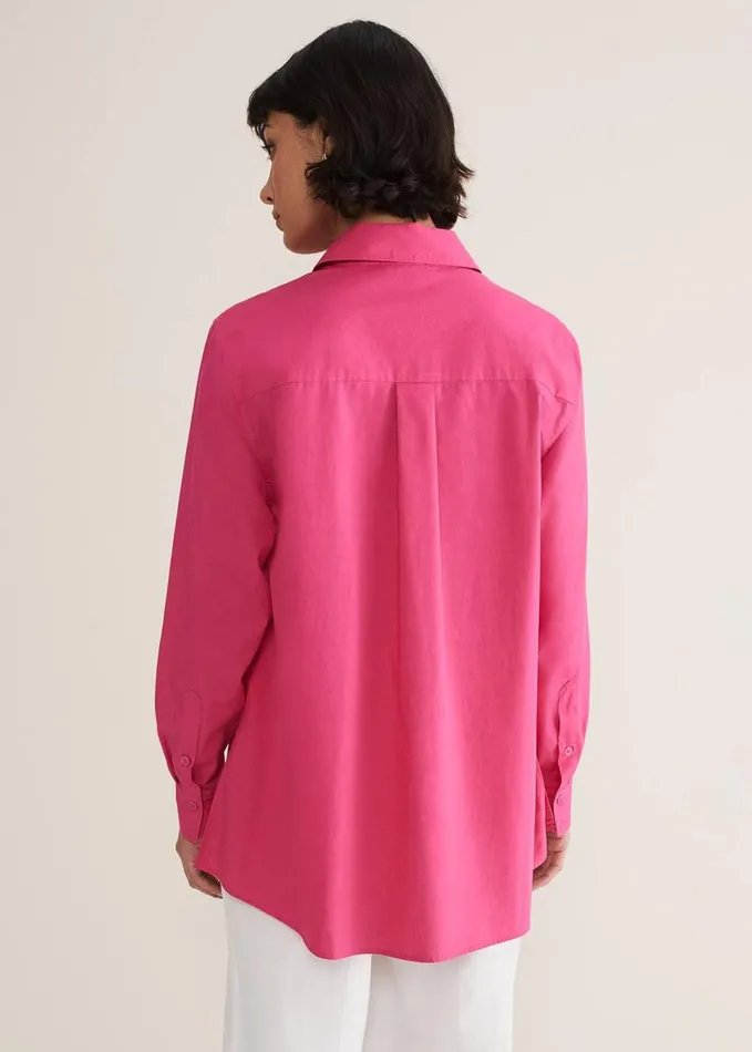 Phase Eight Pink Cotton Shirt Pink Women Shirts and Blouses