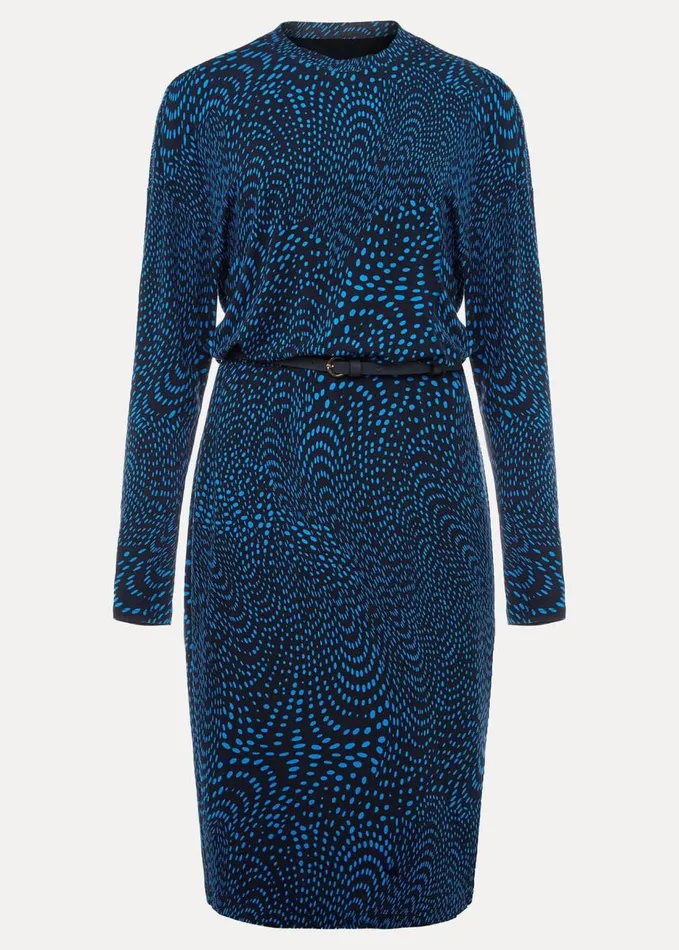 Phase Eight Pinna Print Jersey Dress Cobaltnavy Women Dresses