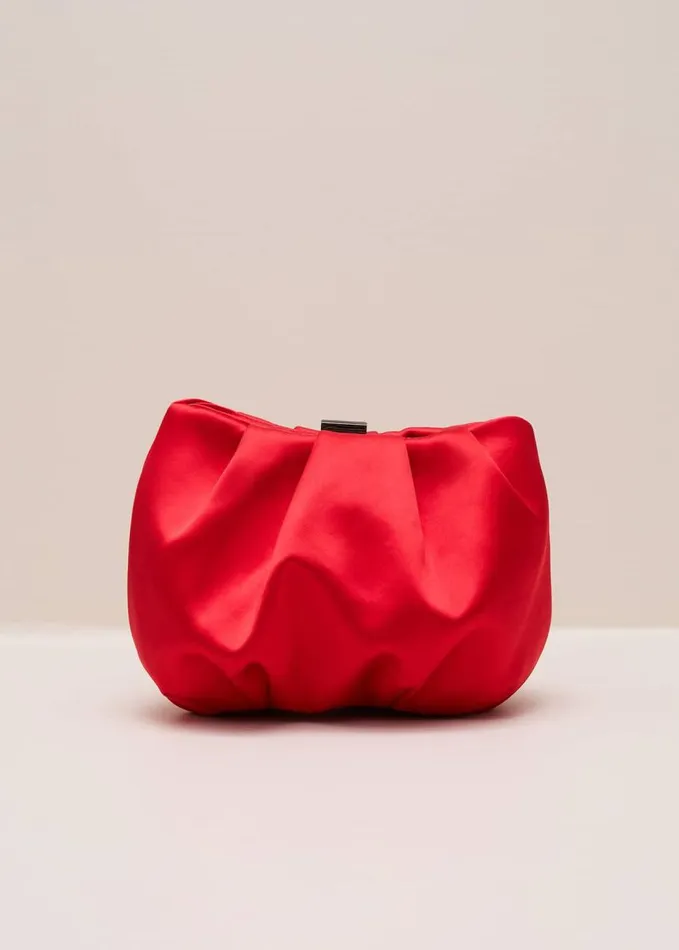 Phase Eight Red Satin Bag Red Women Bags and Clutches