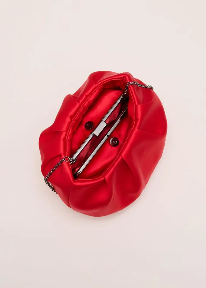 Phase Eight Red Satin Bag Red Women Bags and Clutches