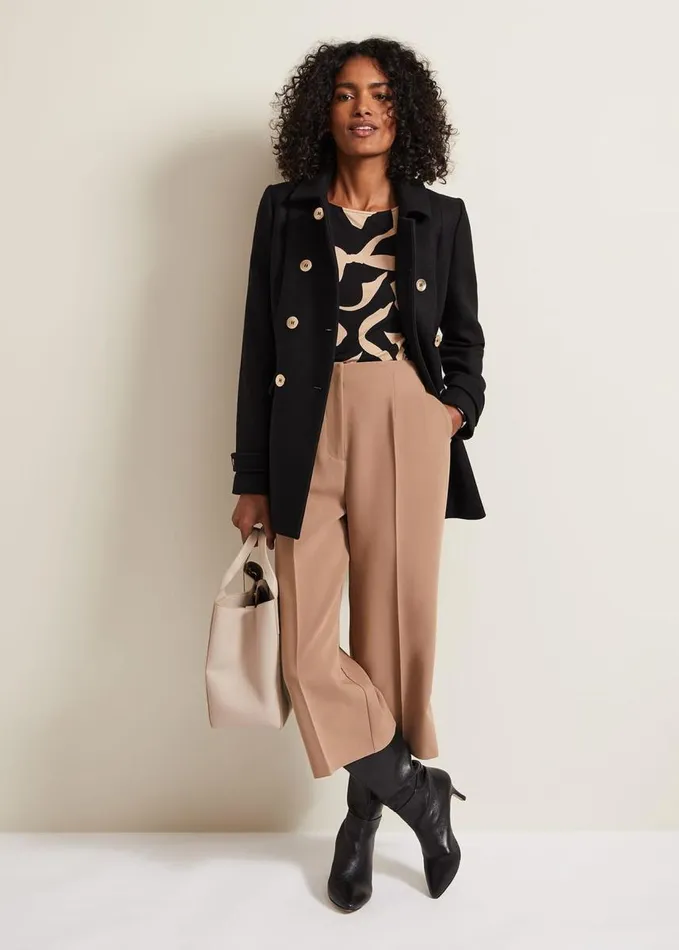 Phase Eight Rosalita Bow Print Top Neutral Women Tops and TShirts