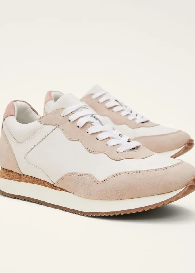 Phase Eight Runner Trainer Beige Women Flats