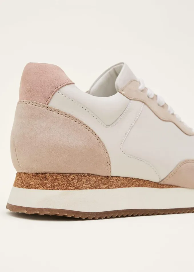 Phase Eight Runner Trainer Beige Women Flats