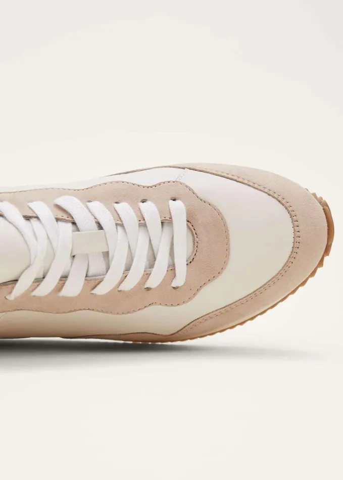 Phase Eight Runner Trainer Beige Women Flats