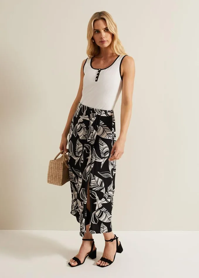 Phase Eight Rylan Contrast Detail Vest Top Ivory Women Tops and TShirts
