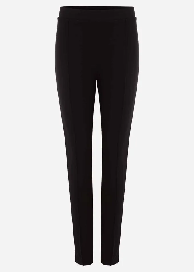 Phase Eight Sabrina Zip Hem Ponte Trousers Black Women Trousers