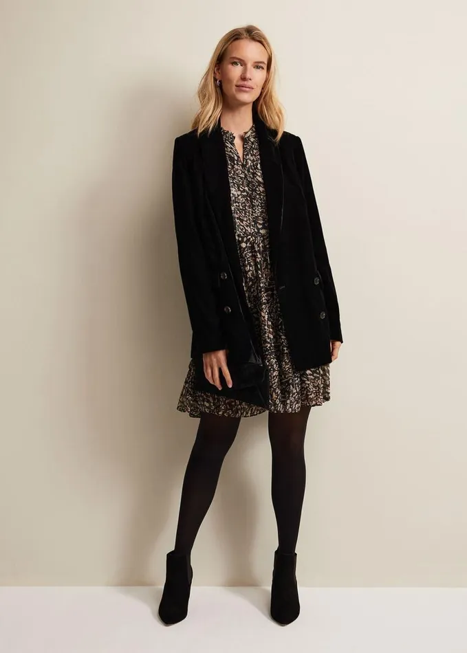 Phase Eight Shreya Leopard Swing Mini Dress Neutral Women Dresses