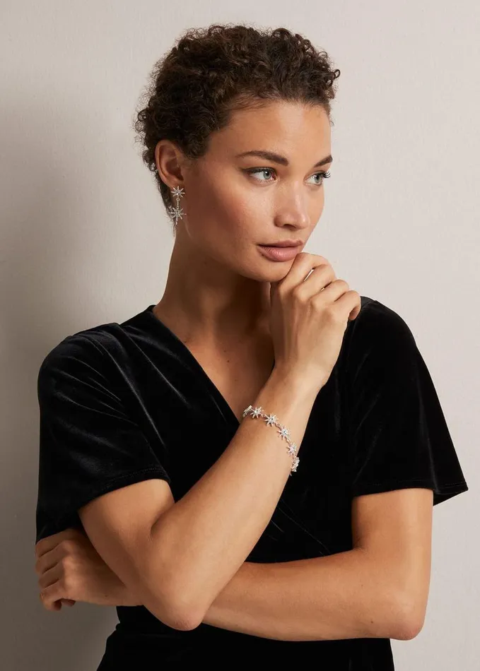 Phase Eight Silver Plated Star Bracelet Silver Women Jewellery
