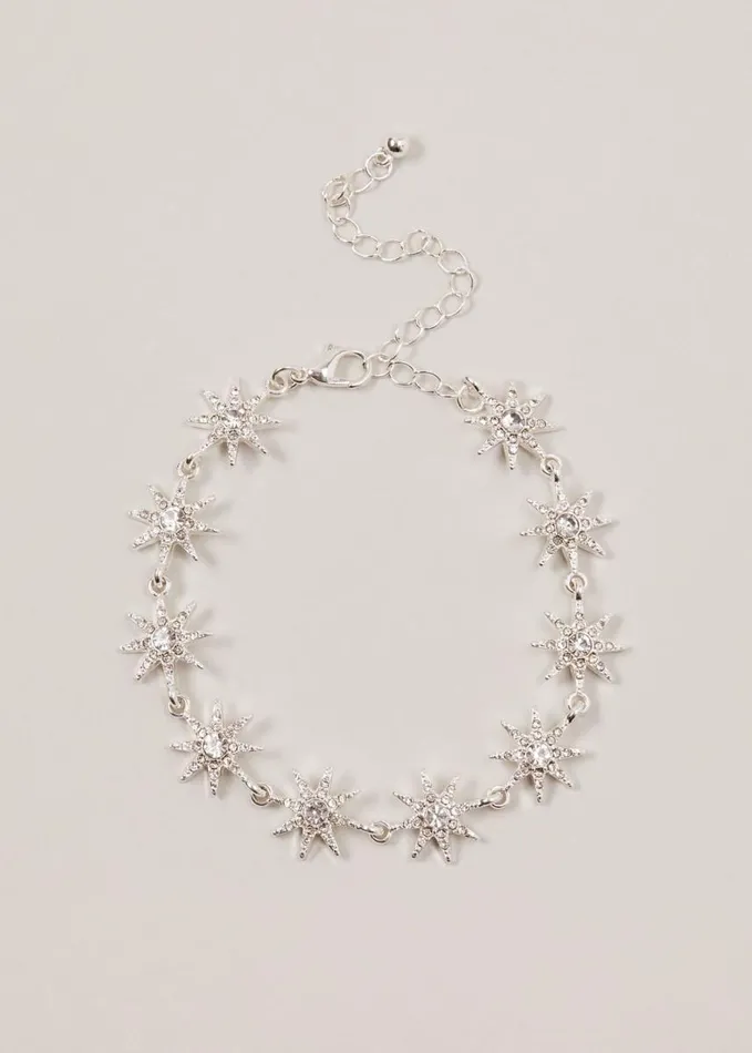 Phase Eight Silver Plated Star Bracelet Silver Women Jewellery