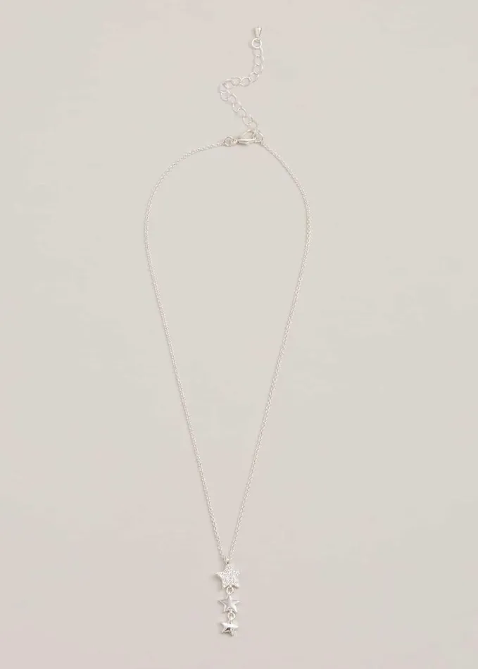 Phase Eight Silver Plated Star Necklace Silver Women Jewellery