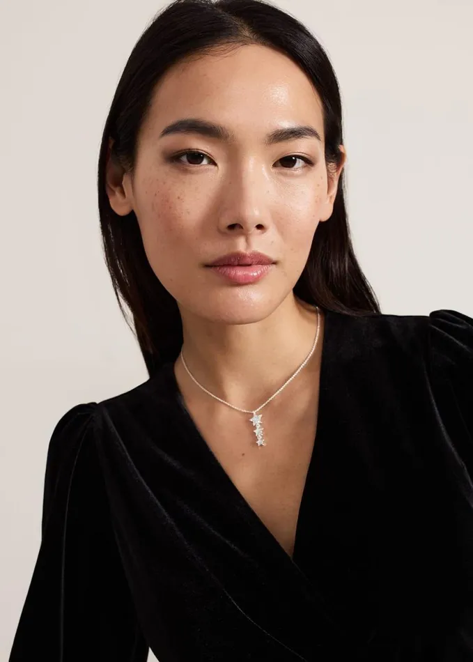Phase Eight Silver Plated Star Necklace Silver Women Jewellery