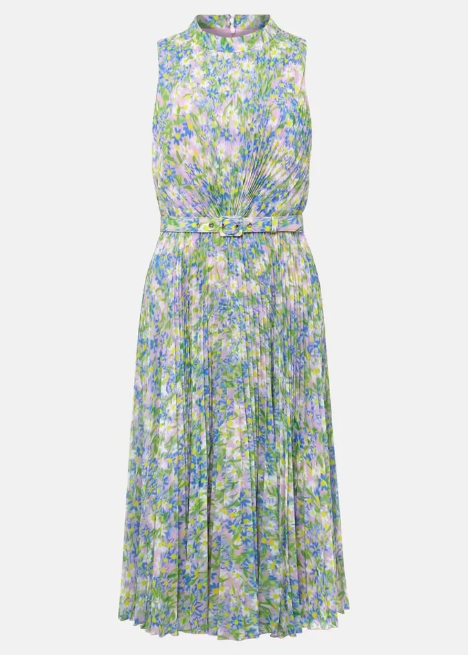 Phase Eight Simara Daisy Pleated Midi Dress Multicoloured Women Dresses
